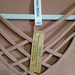 Banana Premium Tan Strappy Top